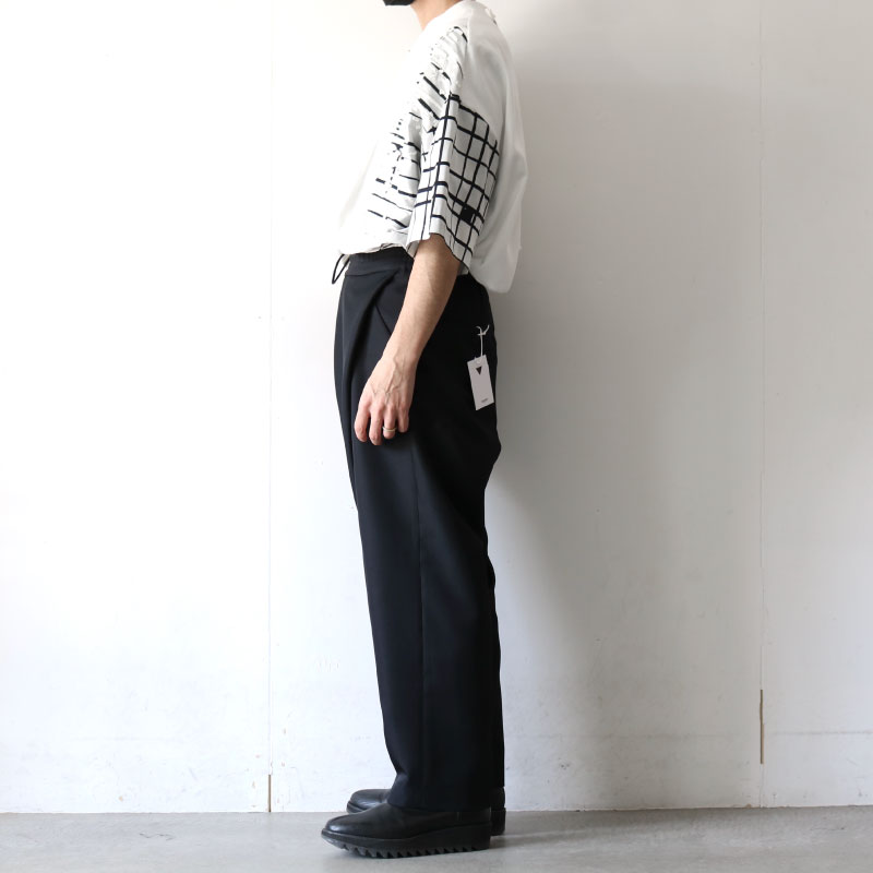 yoshio kubo(ヨシオクボ) / タックワイドパンツ(TWILL WIDE PANTS 