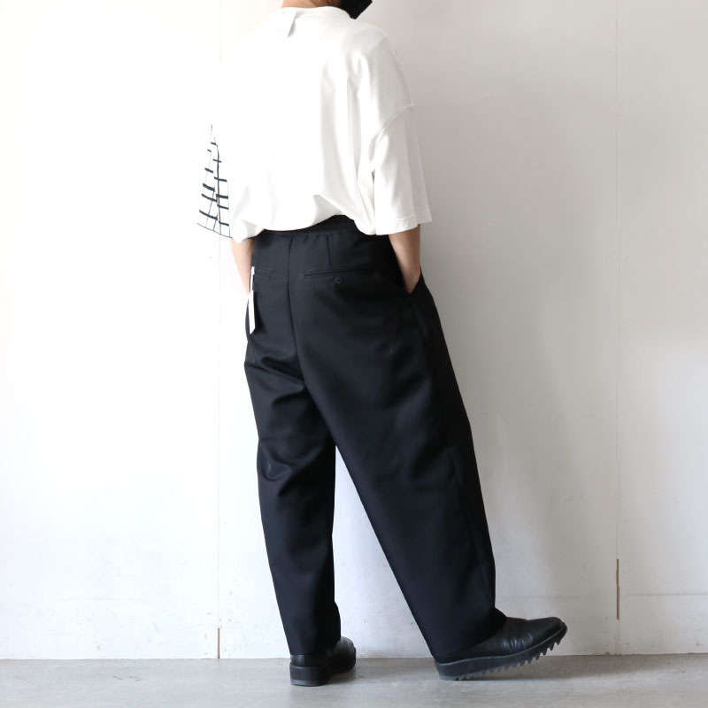 yoshio kubo(ヨシオクボ) / タックワイドパンツ(TWILL WIDE PANTS 