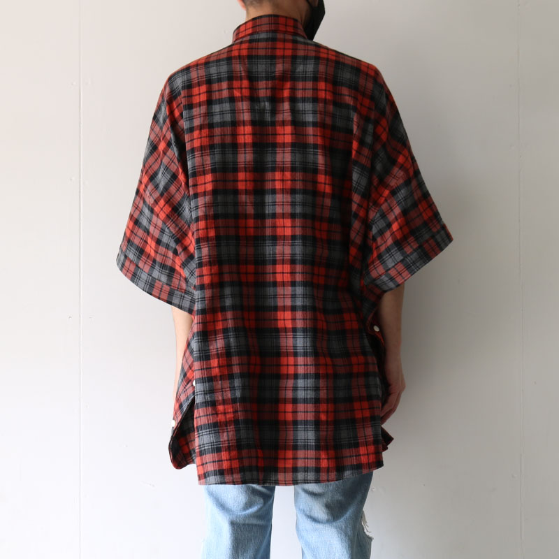STOF(ストフ) / ポンチョシャツ（CHECK PONCHO SHIRT[SF22SS-07]）の 