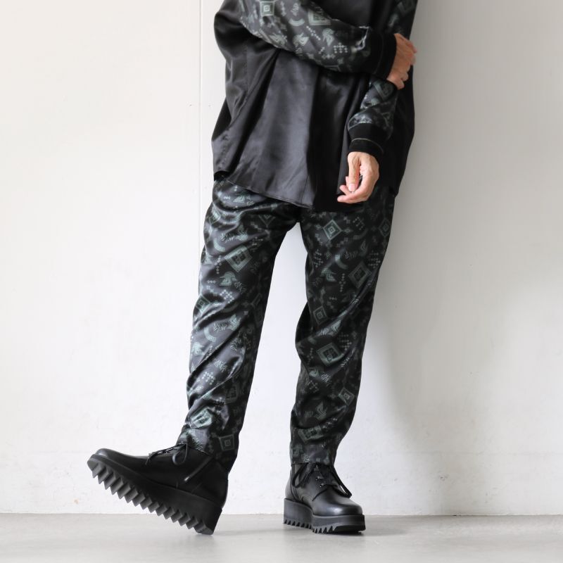 SISE(シセ) / プリントパンツ：WIDE TAPERED PANTS[22AW-NA-PT-02]の 