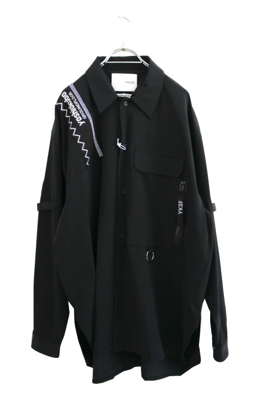 yoshiokuboヨシオクボ シャツジャケット ブラック