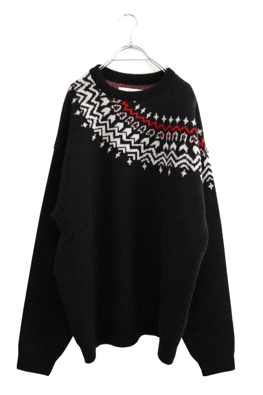 L★NORDIC SWEATER / BLACK ☆ニット/セーター