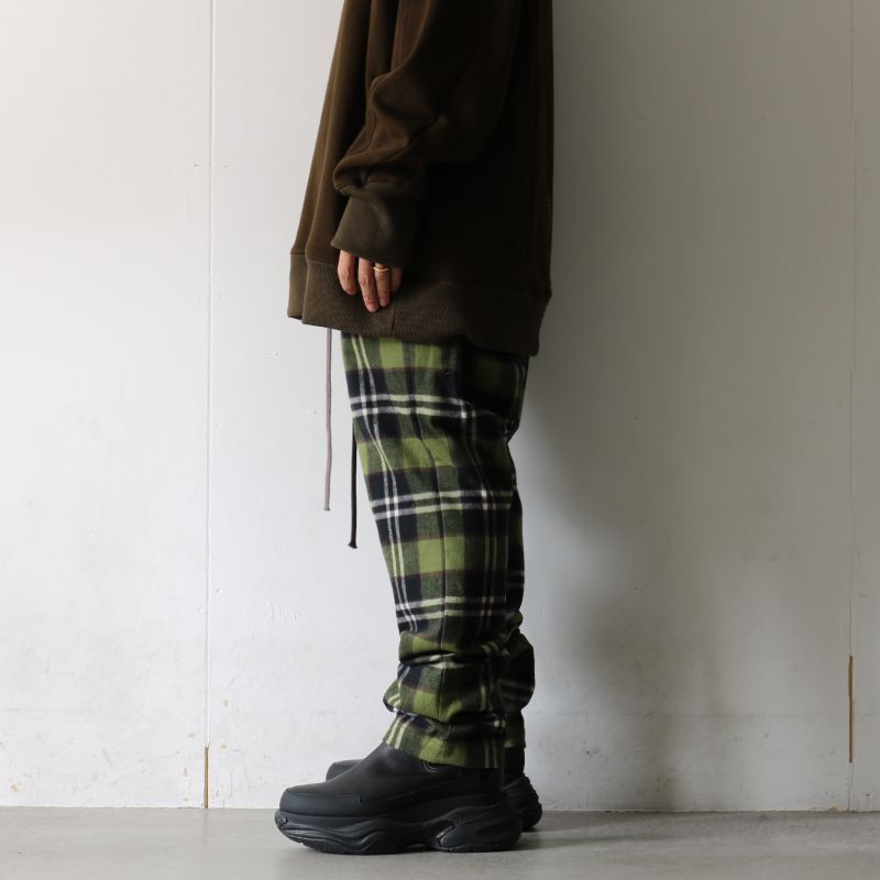 A.F ARTEFACT / サルエルチェックパンツ(Side Zip Chack Sarouel Long