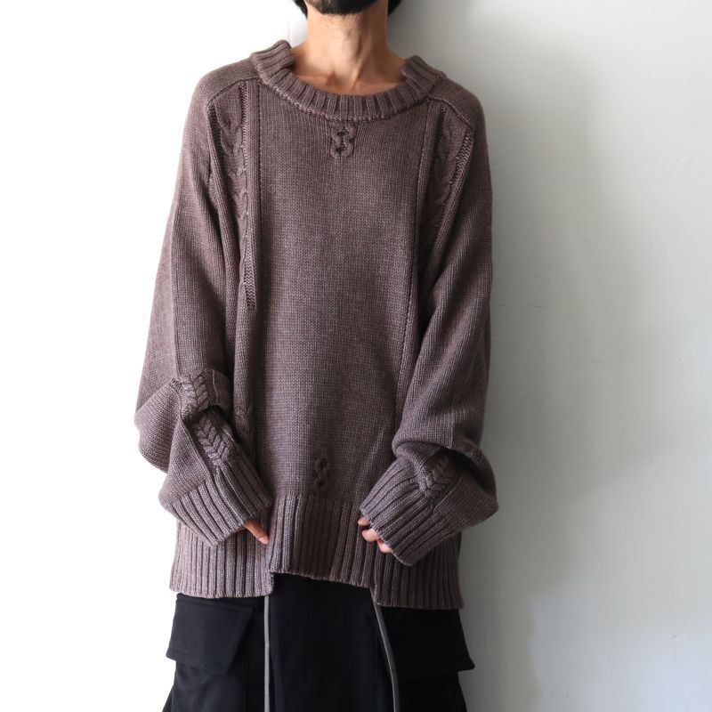 A.F ARTEFACT / オーバーサイズニット（Low Gaugeknit Pullover / ag