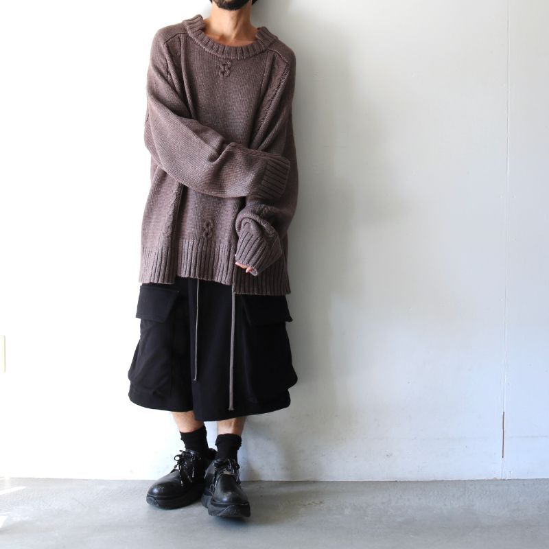 A.F ARTEFACT / オーバーサイズニット（Low Gaugeknit Pullover / ag 
