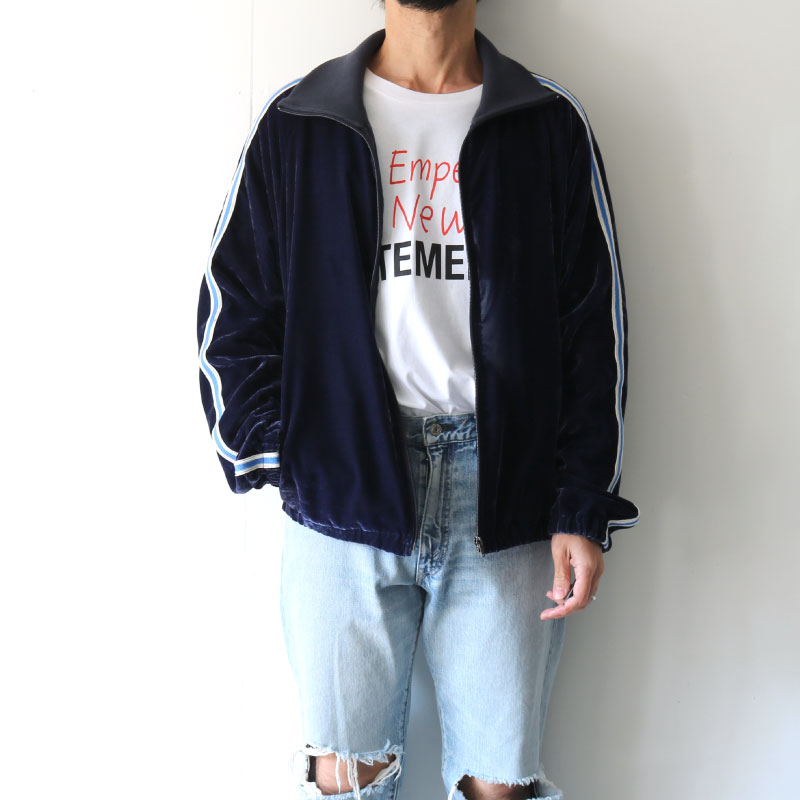 soe(ソーイ) / ベロアトラックジャケット<Velour Track Jacket 