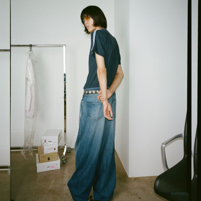 soe(ソーイ) / ワイドジーンズ<Widest Hard Wash Jeans/ 1231-60-007