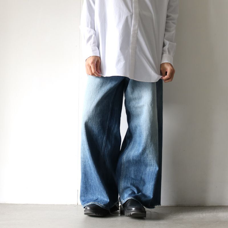 soe(ソーイ) / ワイドジーンズ<Widest Hard Wash Jeans/ 1231-60-007