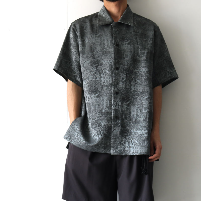 ETHOSENS エトセンス ジャカードシャツ SS JAQUARD SHIRT | labiela.com