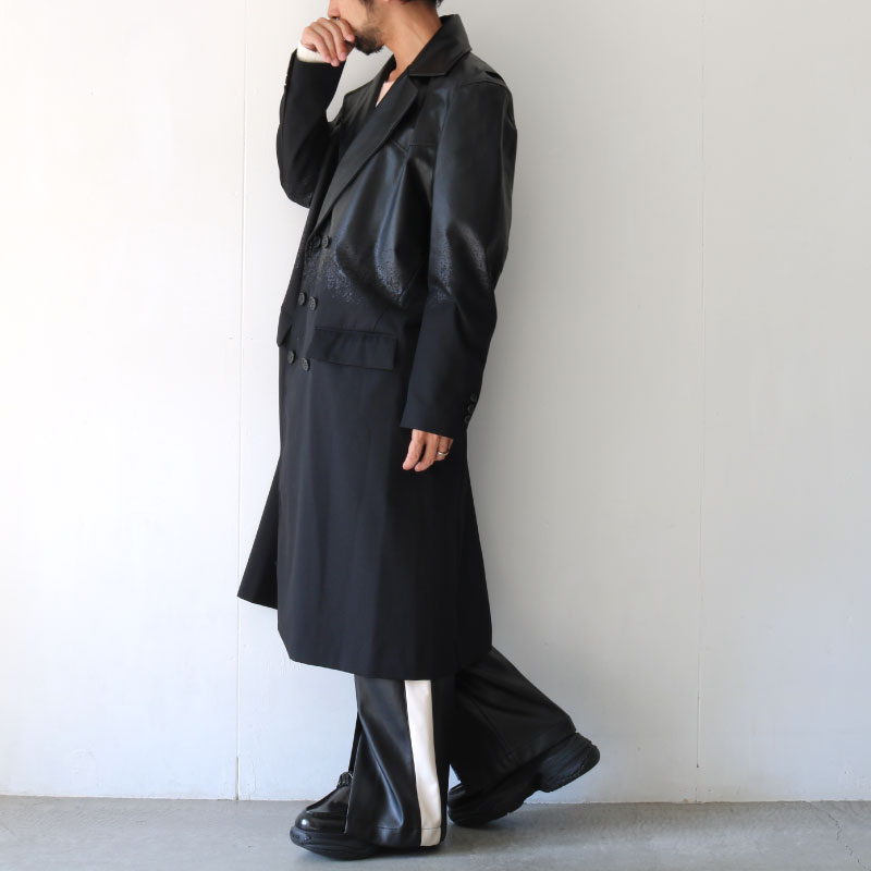TAAKKターク / チェスターコートLEATHERIZED COAT [TAAW CO
