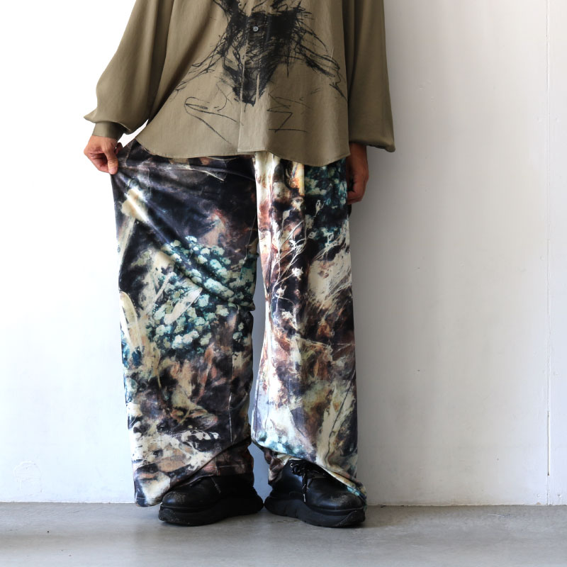 TAAKK カシミヤシルクニット転写プリント19aw