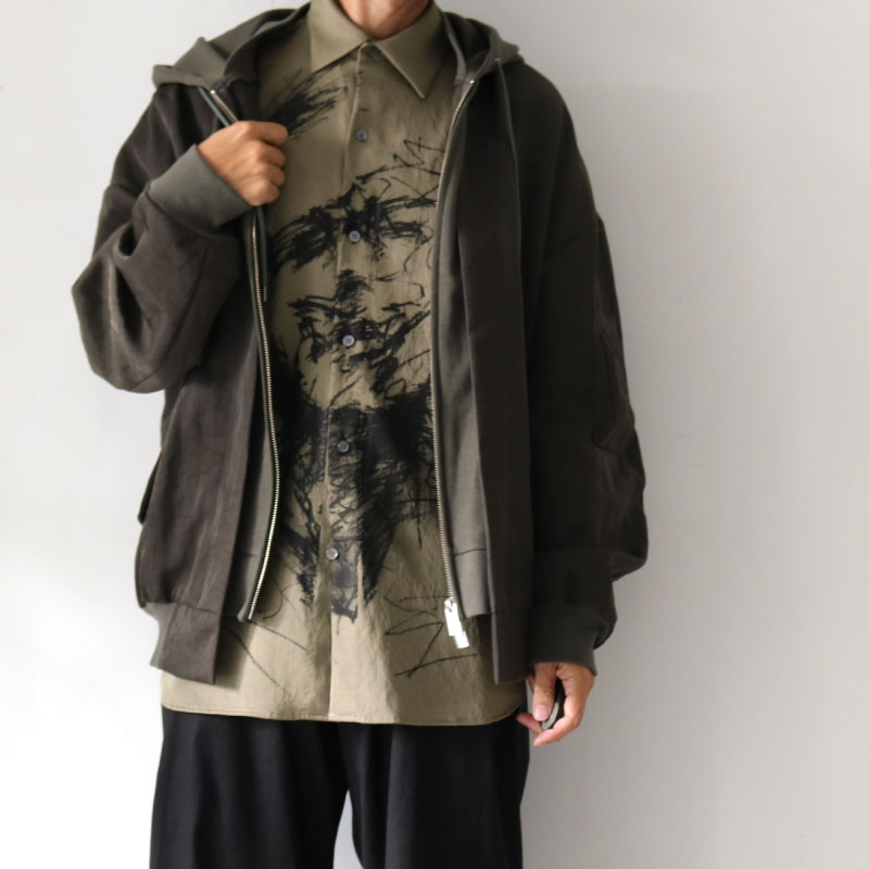 SISE(シセ) / フーディミリタリーブルゾン,HOODIE MA-01 BLOUSON[SA-BL