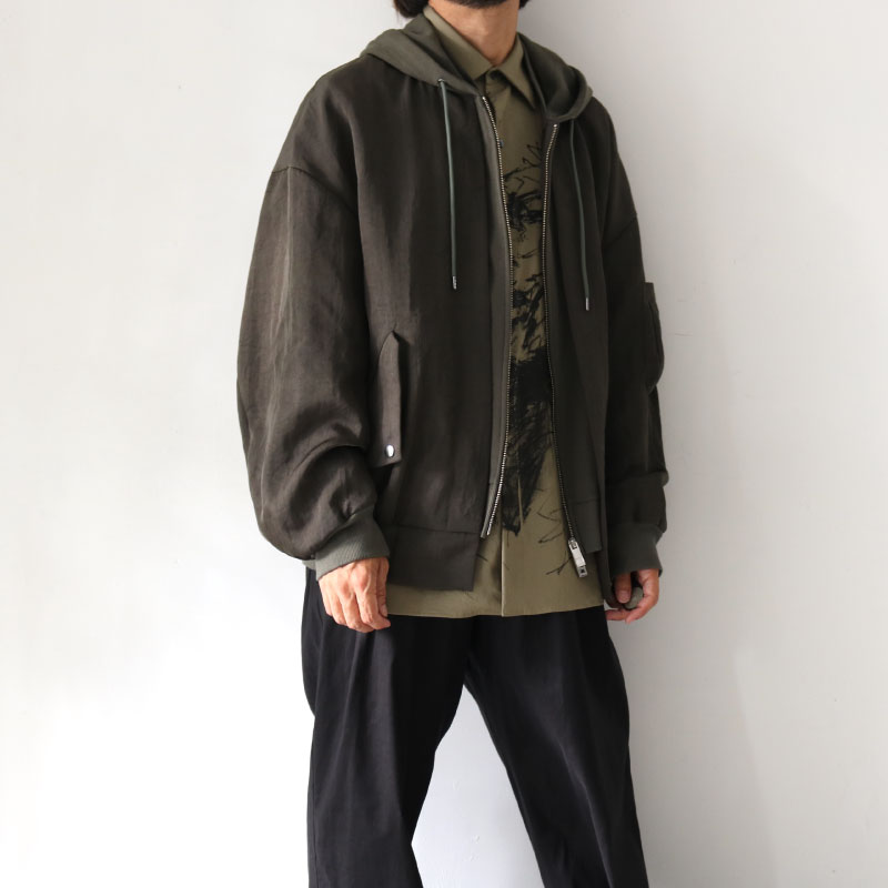 SISE(シセ) / フーディミリタリーブルゾン,HOODIE MA-01 BLOUSON[SA-BL