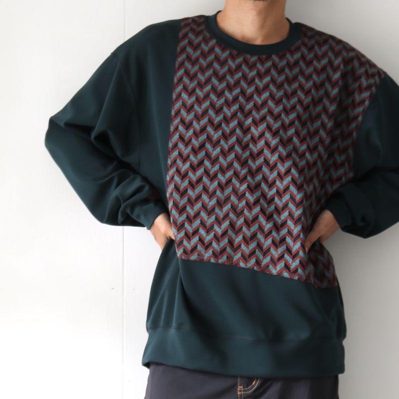 TAUPE[トープ] / コンビスウェット（HERRINGBONE COMBI SWEATSHIRT ...