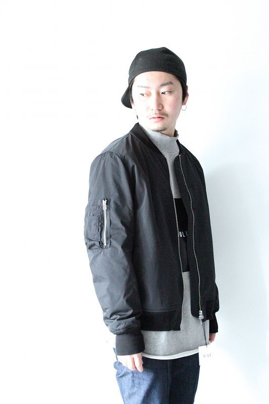 SISEシセ MA-1 チェスターコート(BLACK) ステンカラーコート ジャケット/アウター メンズ 安い 店舗